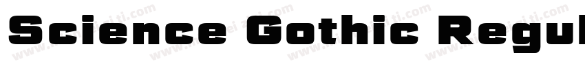Science Gothic Regul字体转换